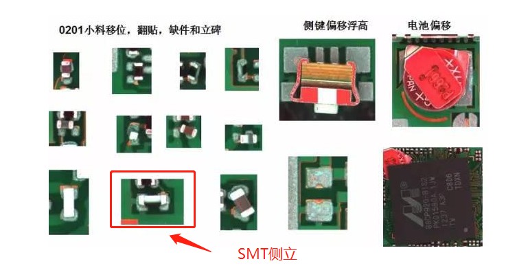 SMT側(cè)立缺陷